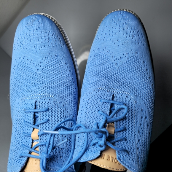Cole Haan ØriginalGrand Stitchlite Wingtip Oxford  Pacific Blue Men's Size 13M - Picture 12 of 17